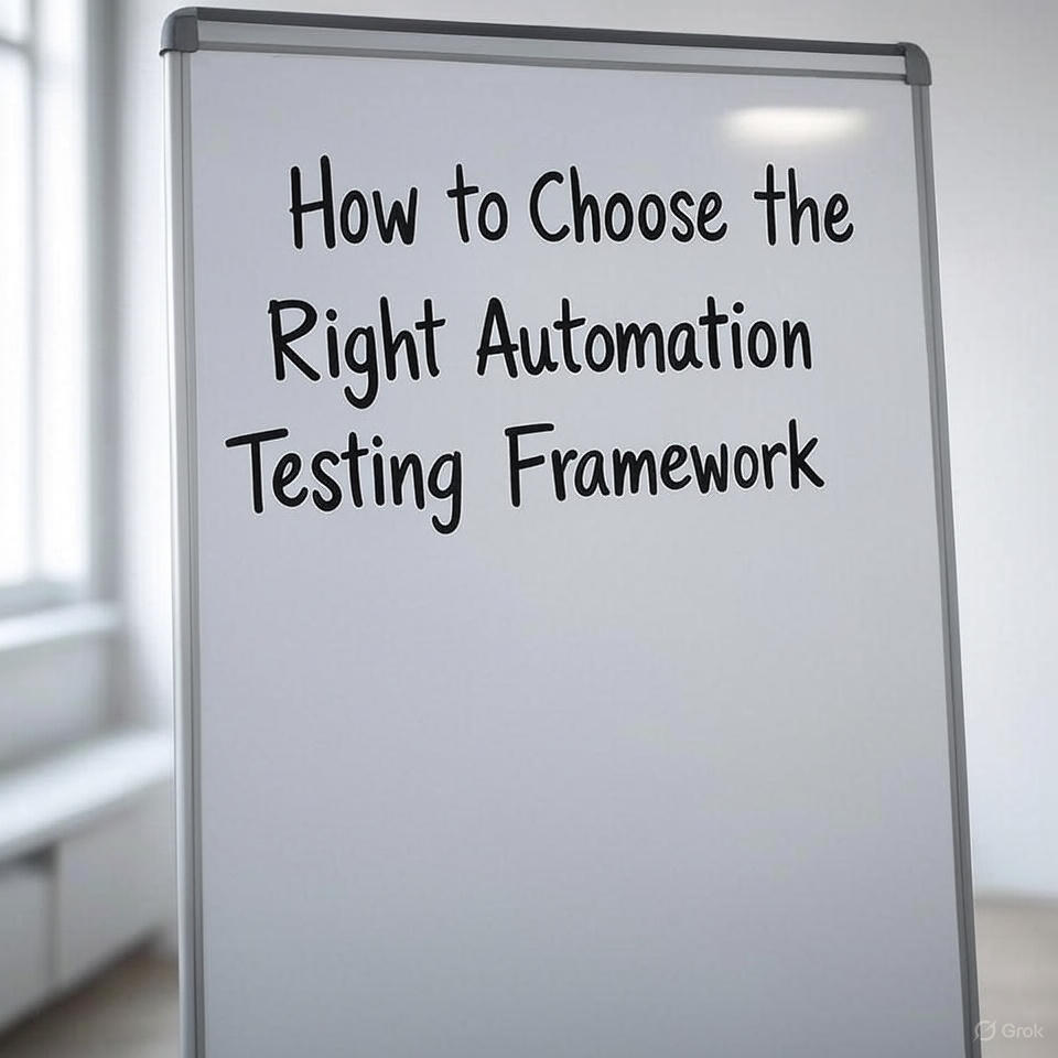 How to Choose the Right Automation Testing Framework for Your Project