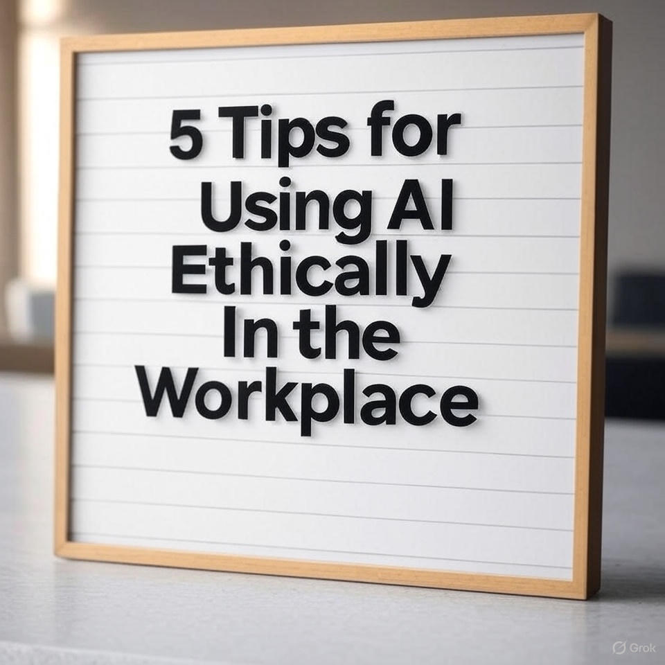 5 Tips for Using AI Ethically In the Workplace