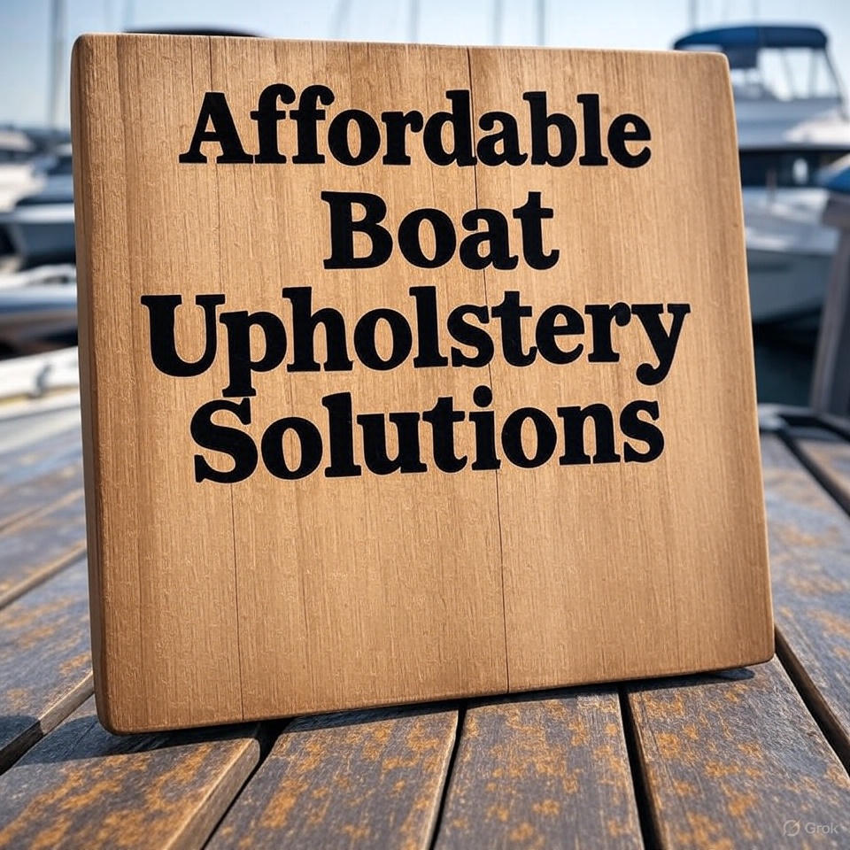 Affordable Boat Upholstery Solutions