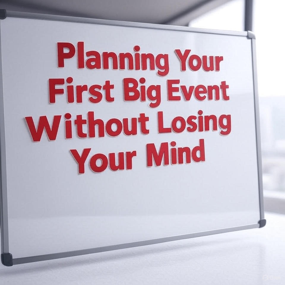 Planning Your First Big Event Without Losing Your Mind