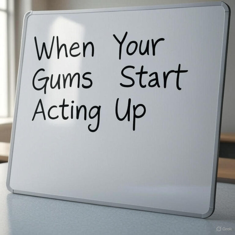 When Your Gums Start Acting Up