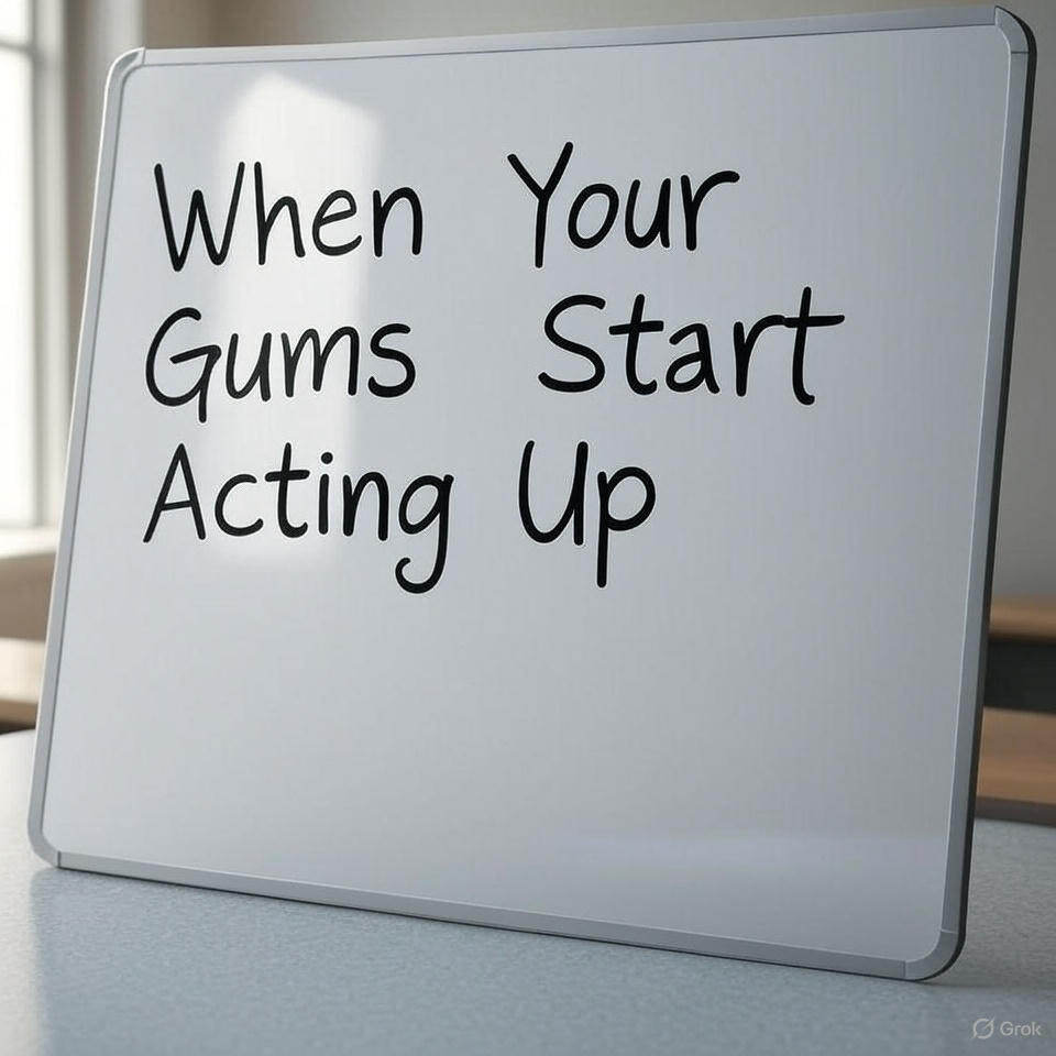 When Your Gums Start Acting Up