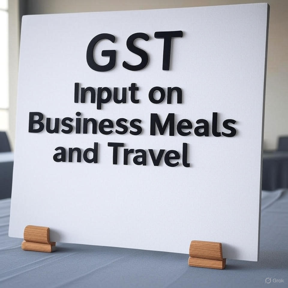 Can You Claim GST Input on Business Meals and Travel