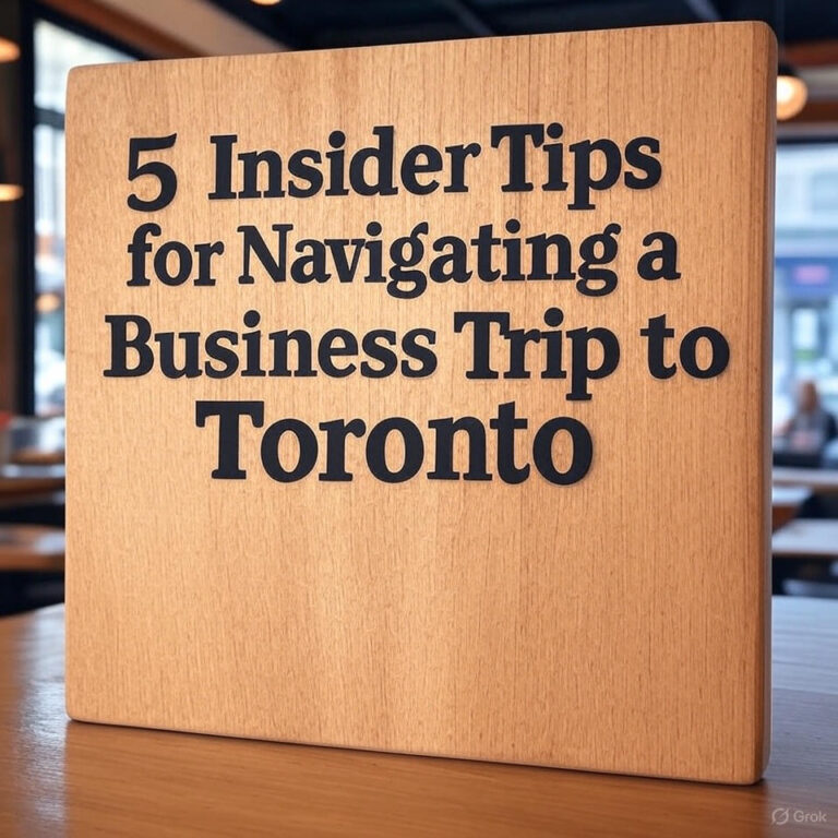 5 Insider Tips for Navigating a Business Trip to Toronto