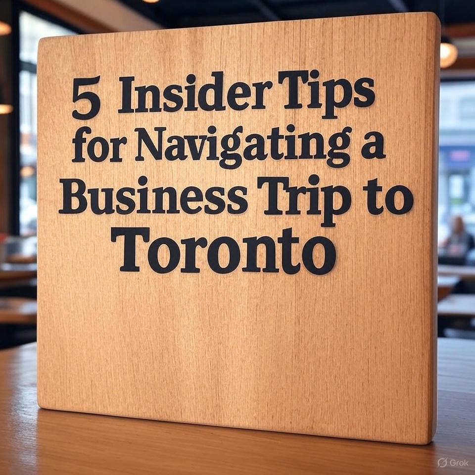 5 Insider Tips for Navigating a Business Trip to Toronto
