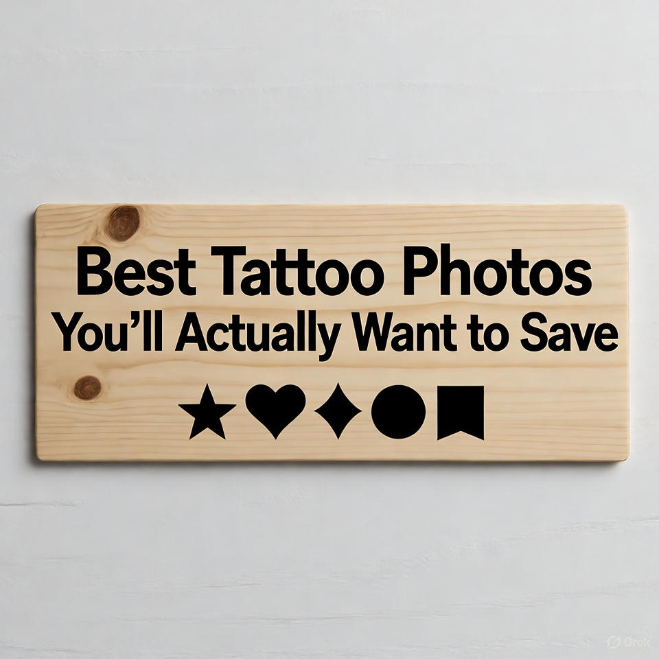 Best Tattoo Photos You’ll Actually Want to Save