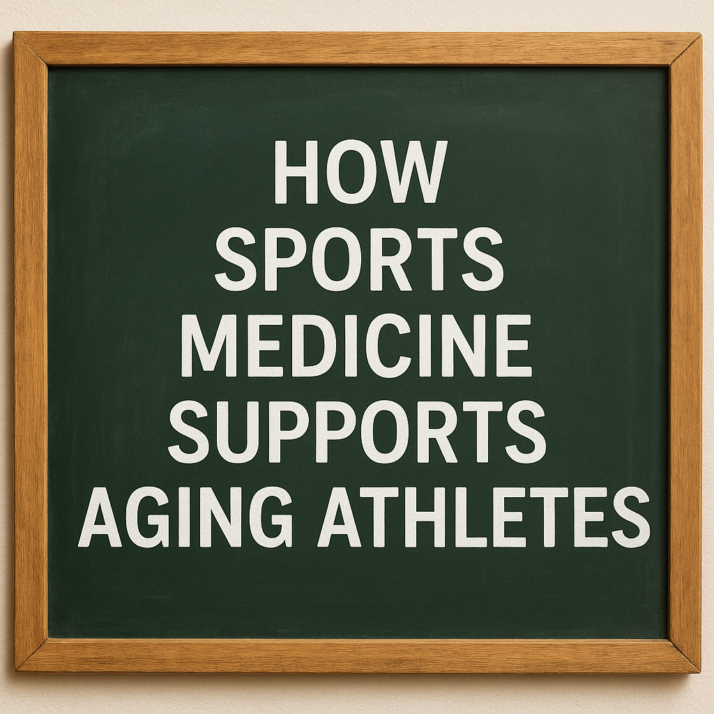 How Sports Medicine Supports Aging Athletes