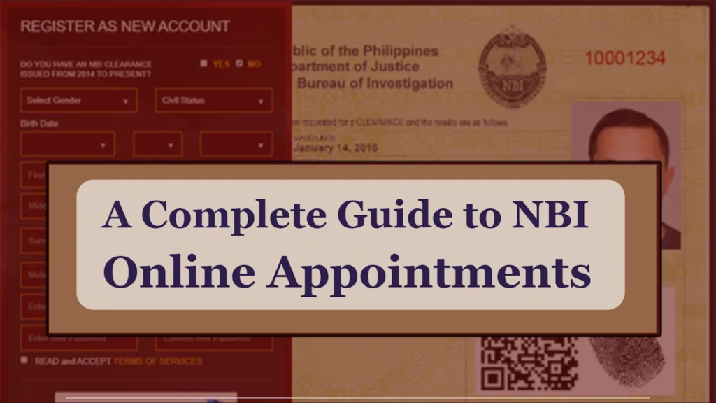 NBI Clearance Online : Apply for nbi online Appointment Updated Guide
