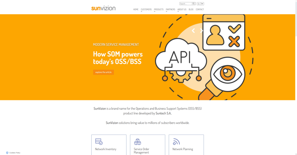 Telecom OSS BSS Solutions - SunVizion