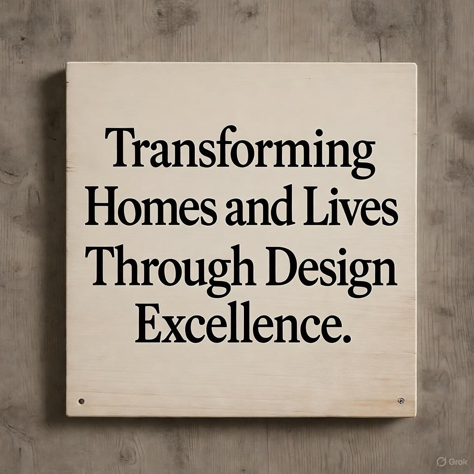 Transforming Homes and Lives Through Design Excellence