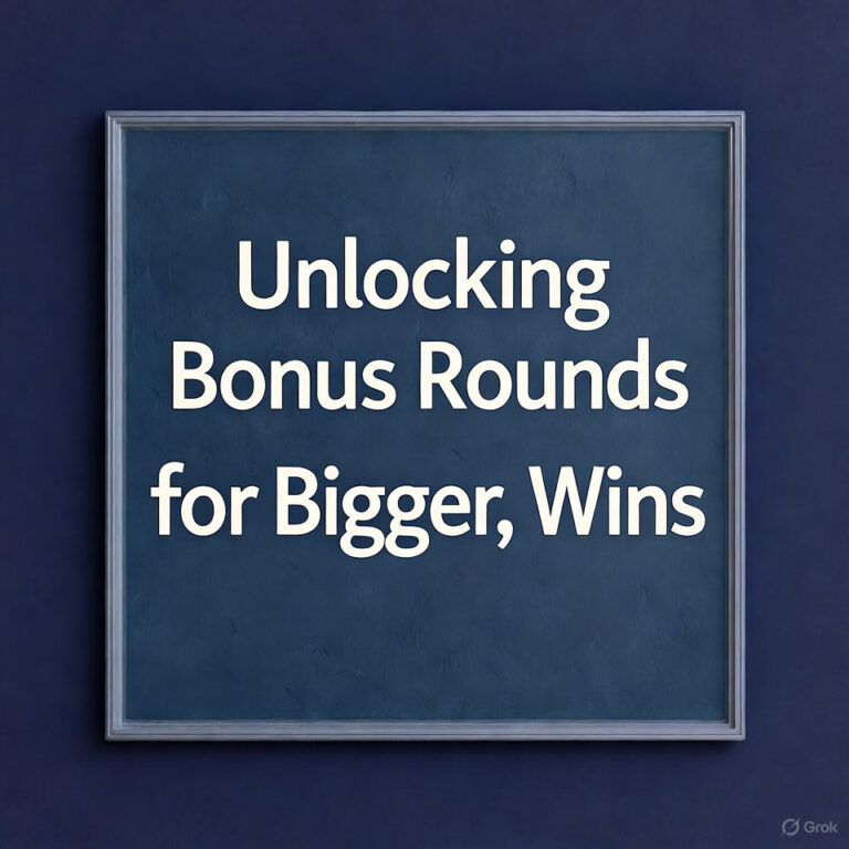 Unlocking Bonus Rounds, for Bigger, Wins