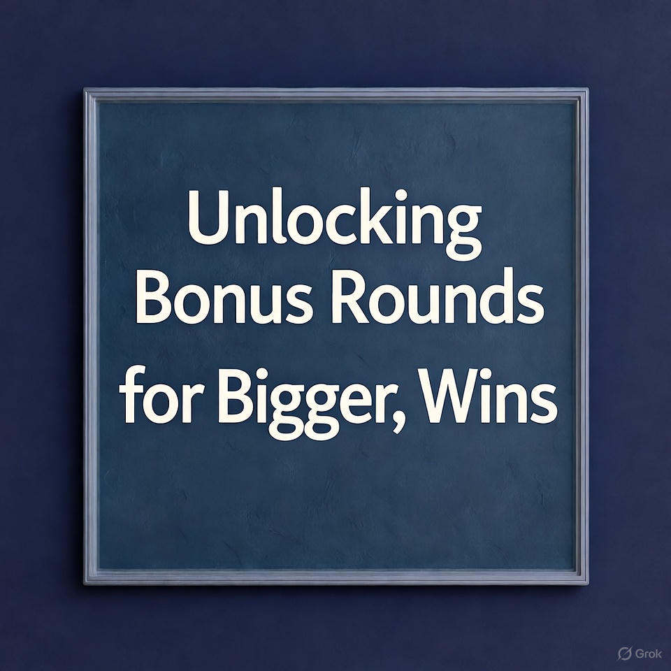 Unlocking Bonus Rounds, for Bigger, Wins