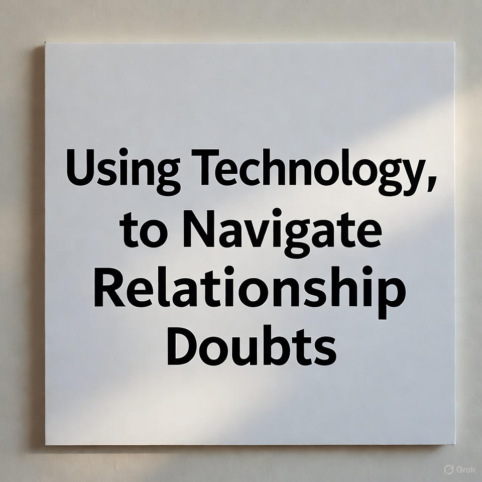 Using Technology to Navigate Relationship Doubts