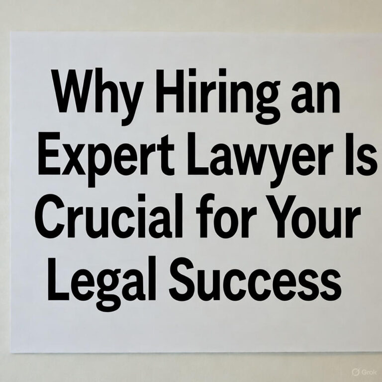Why Hiring an Expert Lawyer Is Crucial for Your Legal Success
