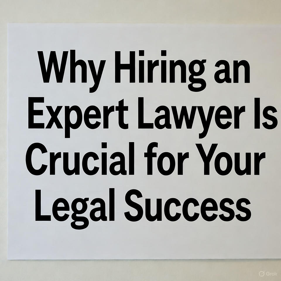 Why Hiring an Expert Lawyer Is Crucial for Your Legal Success