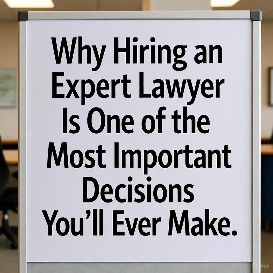 Why Hiring an Expert Lawyer Is One of the Most Important Decisions You’ll Ever Make