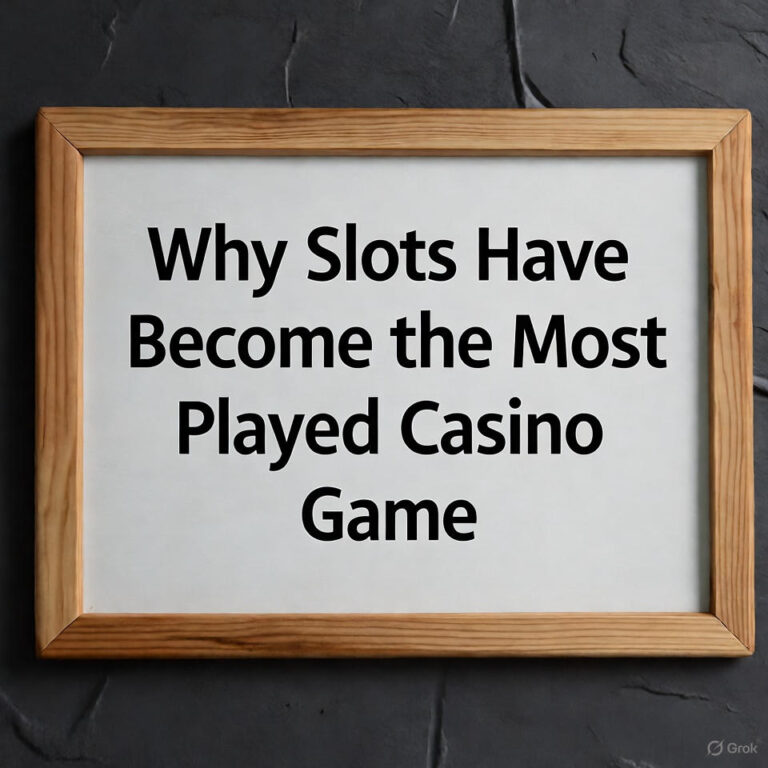 Why Slots Have Become the Most Played Casino Game
