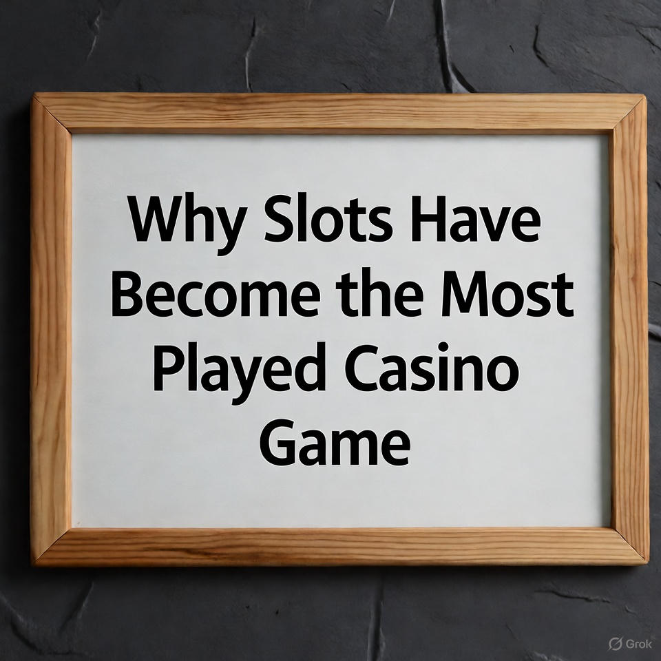Why Slots Have Become the Most Played Casino Game