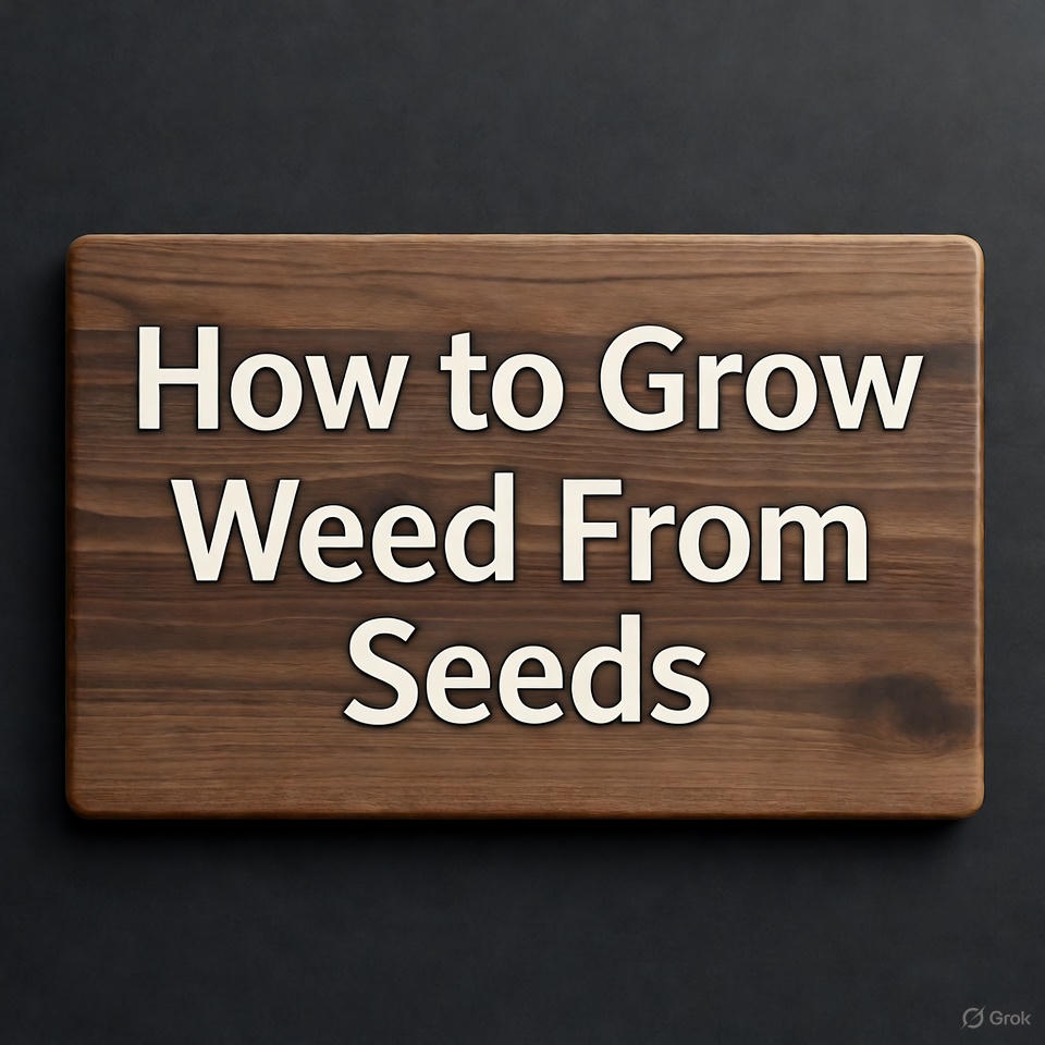 How to Grow Weed From Seeds