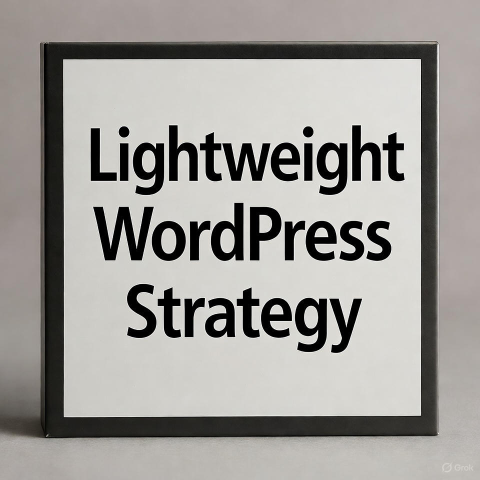 Lightweight WordPress Strategy