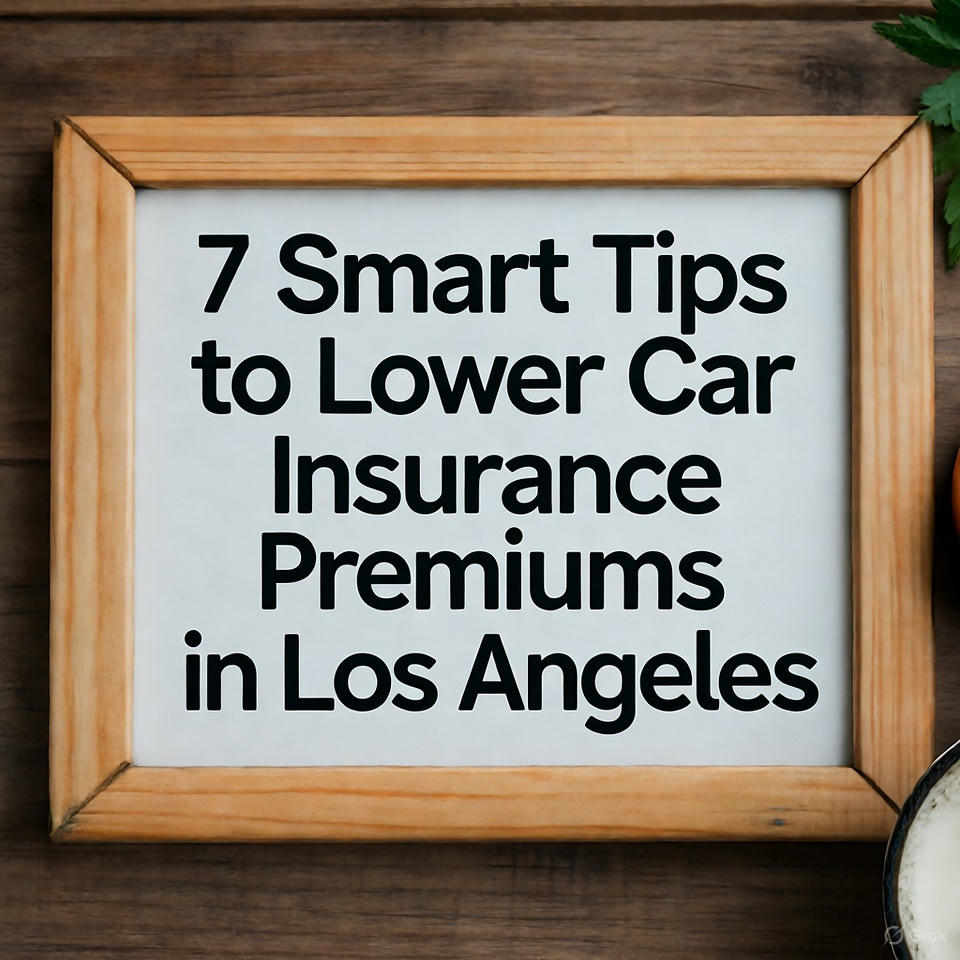 7 Smart Tips to Lower Car Insurance Premiums in Los Angeles