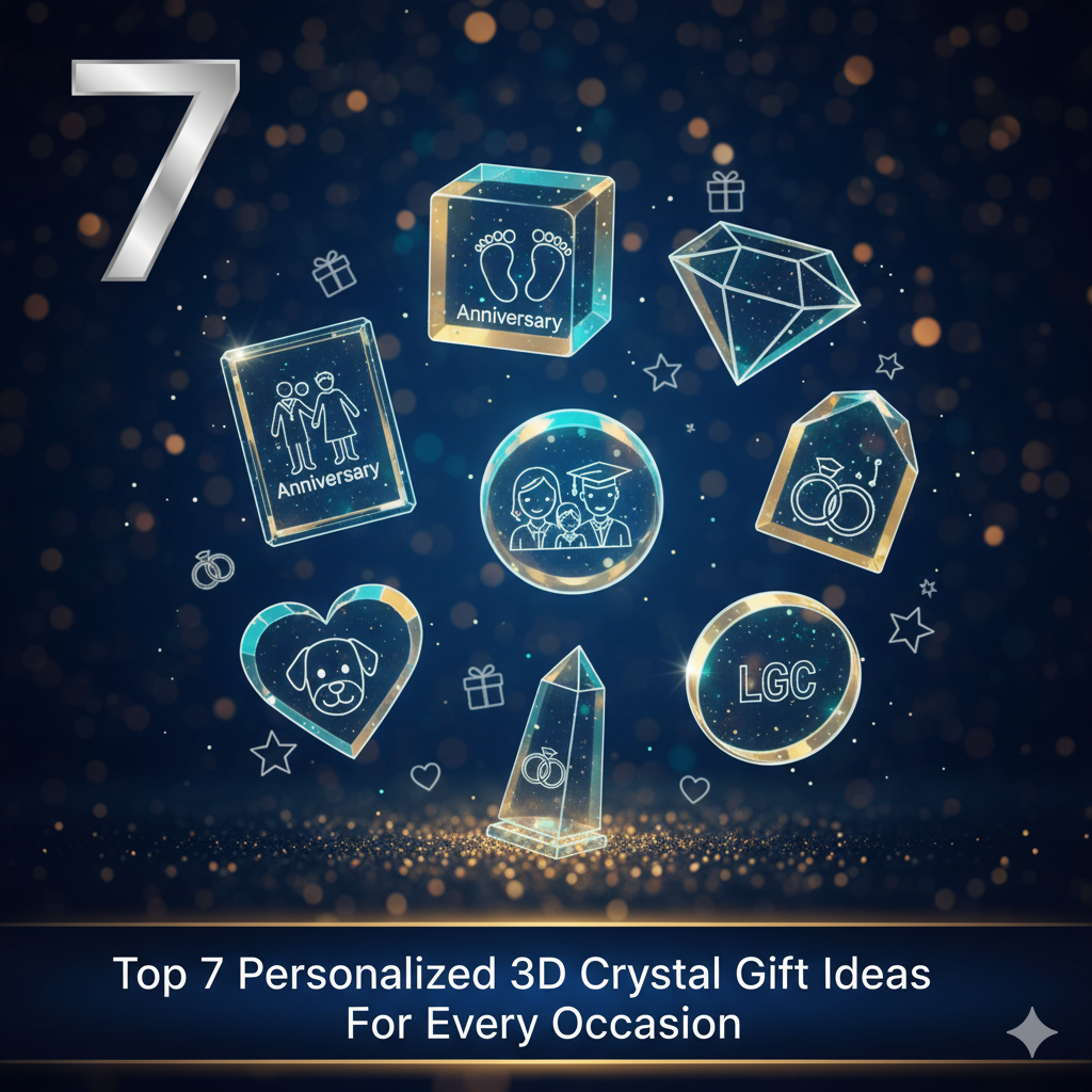 Top 7 Personalized 3D Crystal Gift Ideas for Every Occasion