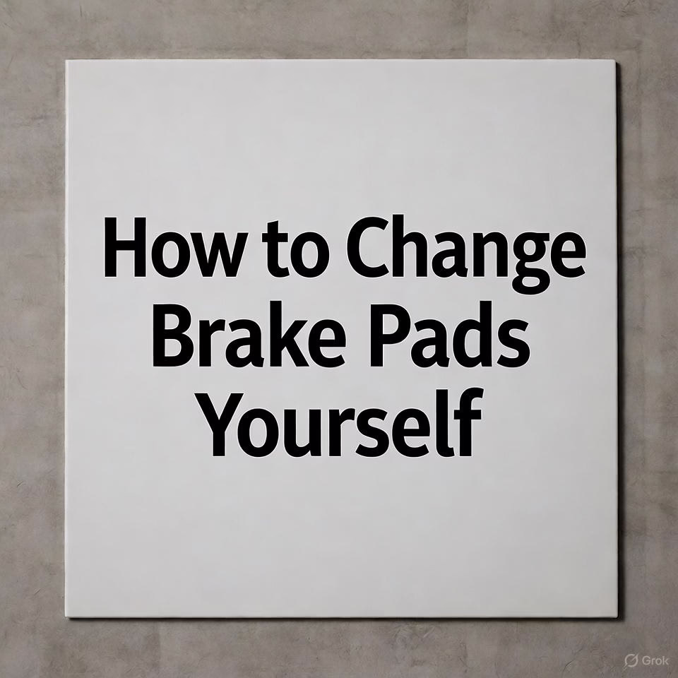 How to Change Brake Pads Yourself