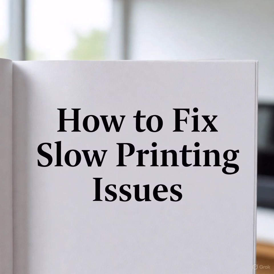 How to Fix Slow Printing Issues