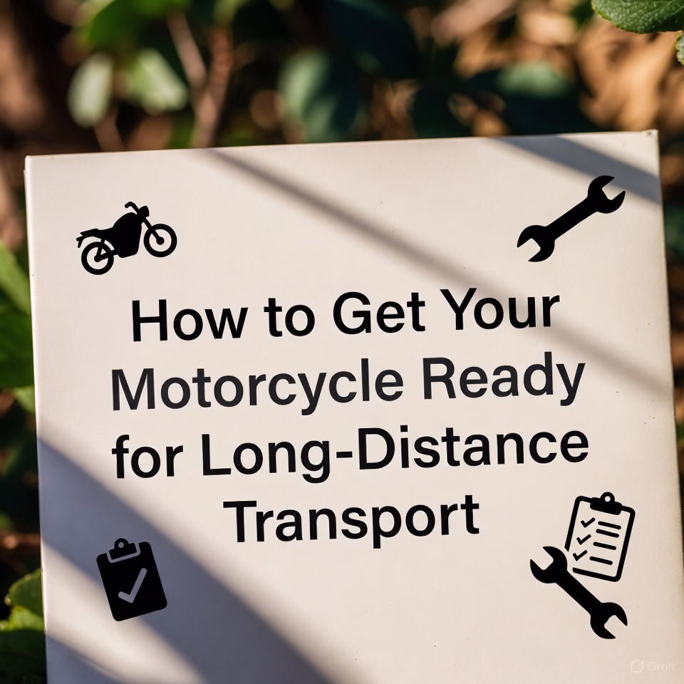 How to Get Your Motorcycle Ready for Long-Distance Transport