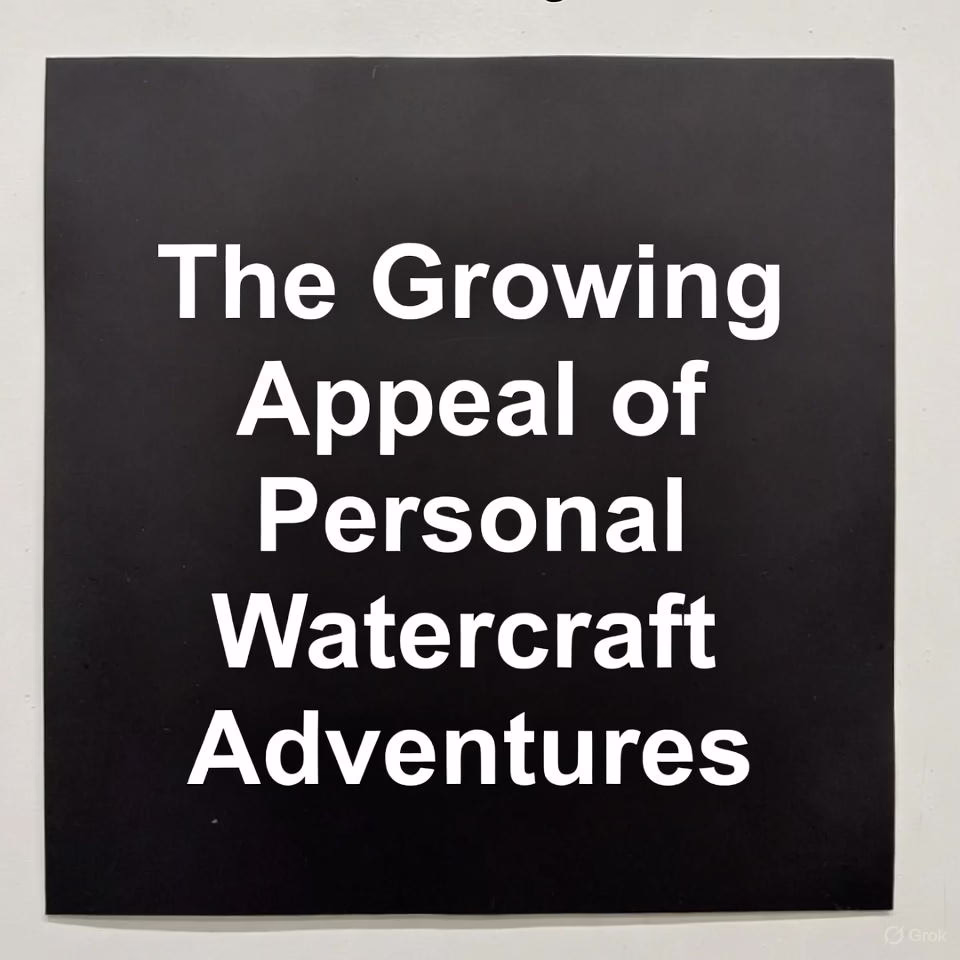 The Growing Appeal of Personal Watercraft Adventures