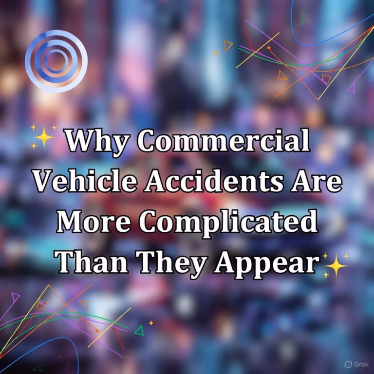 Why Commercial Vehicle Accidents Are More Complicated Than They Appear