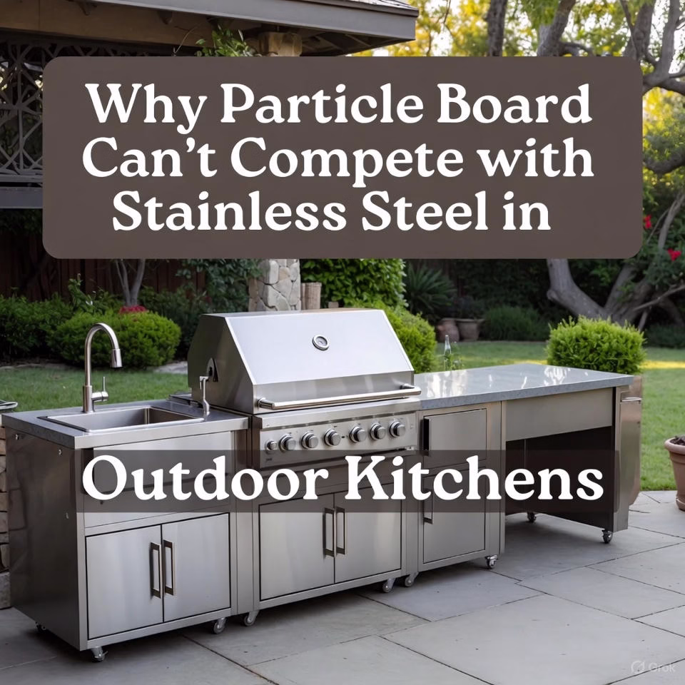 Why Particle Board Can't Compete with Stainless Steel in Outdoor Kitchens