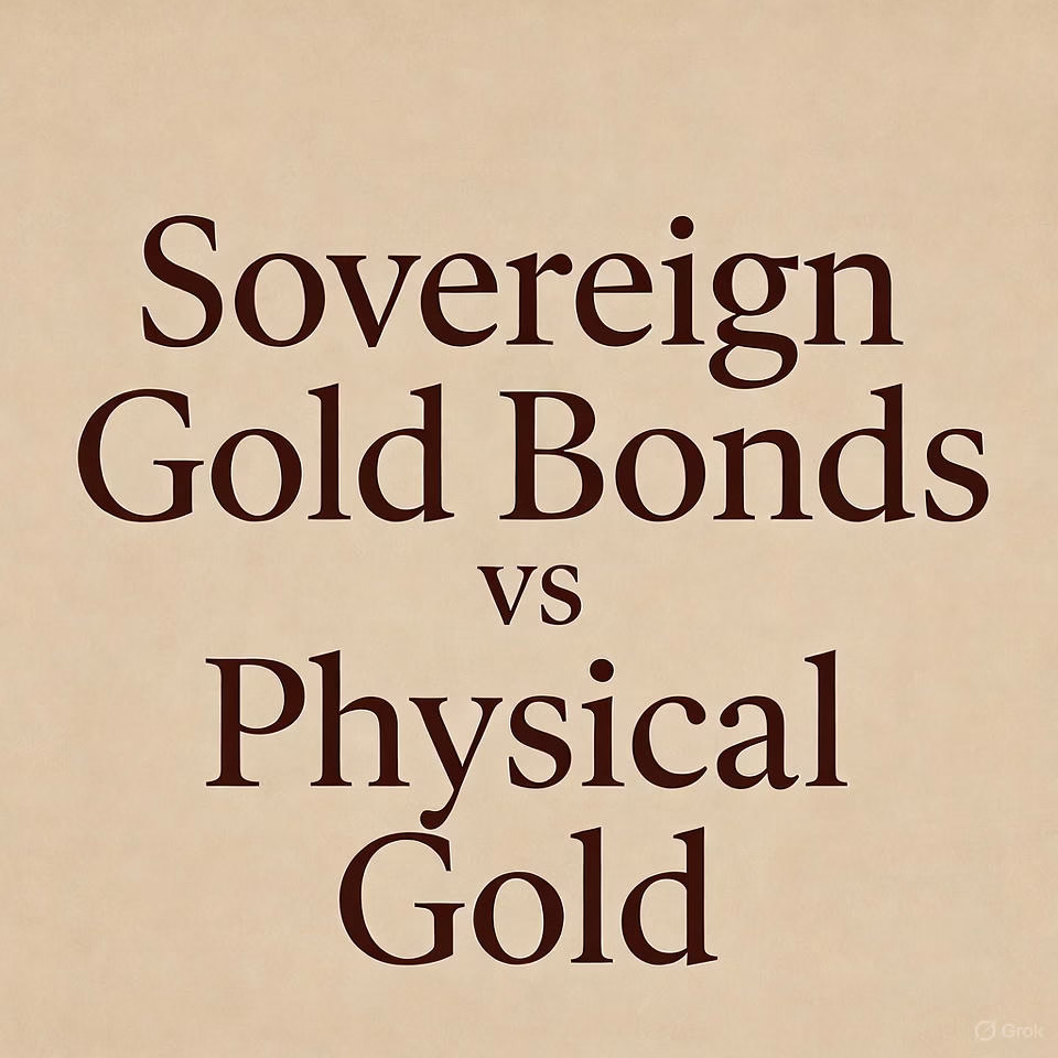 Sovereign Gold Bonds vs Physical Gold