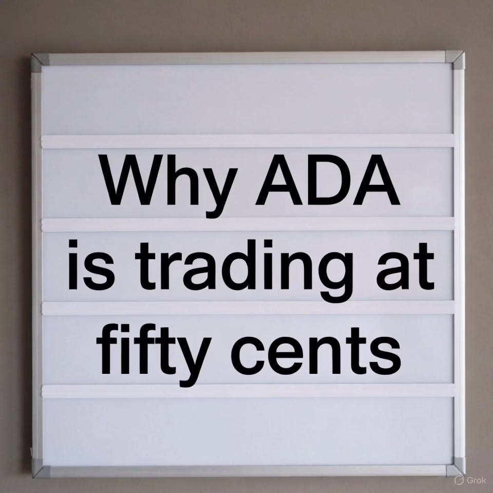 Why ADA is trading at fifty cents