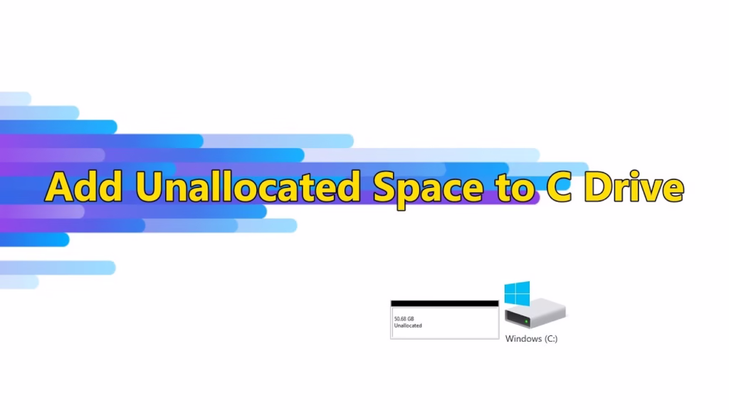 Add Unallocated Space to C Drive