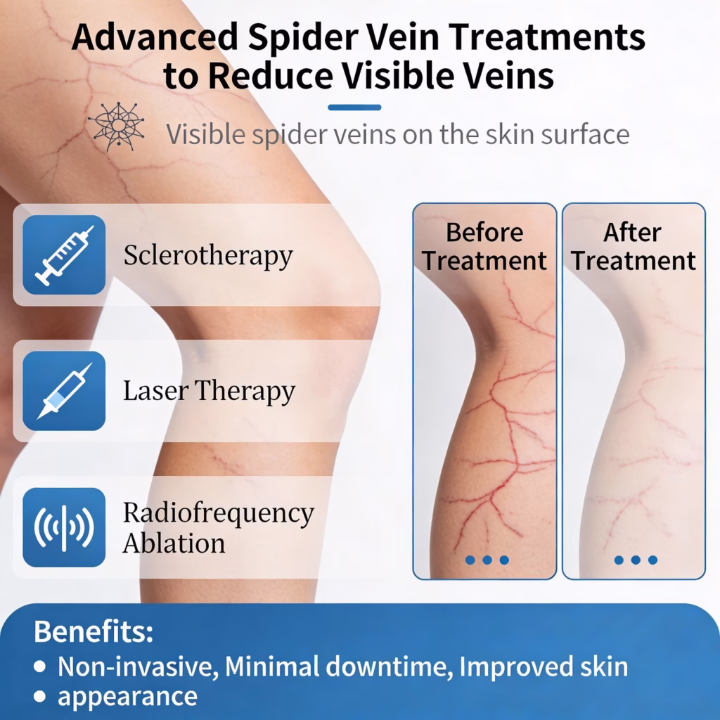Advanced Spider Vein Treatments to Reduce Visible Veins