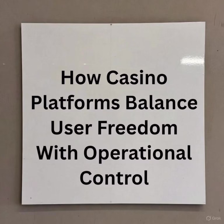 How Casino Platforms Balance User Freedom With Operational Control