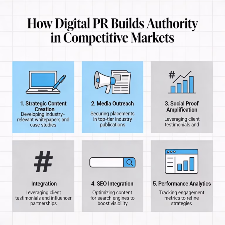 How Digital PR Builds Authority in Competitive Markets