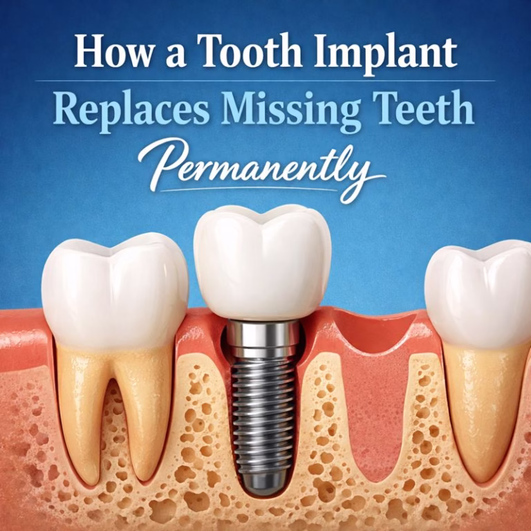 How a Tooth Implant Replaces Missing Teeth Permanently