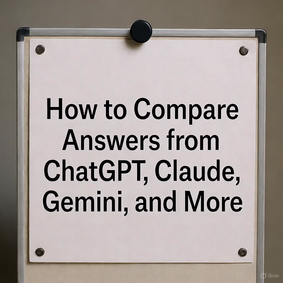 How to Compare Answers from ChatGPT, Claude, Gemini, and More