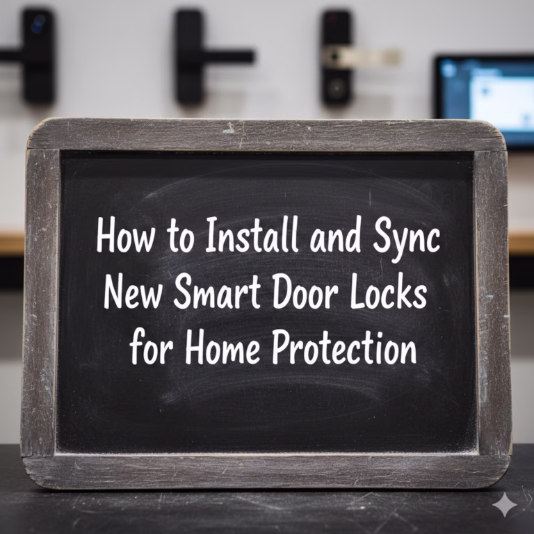How to Install and Sync New Smart Door Locks for Home Protection