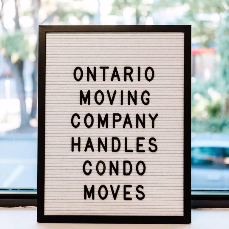 Ontario Moving Company Handles Condo Moves