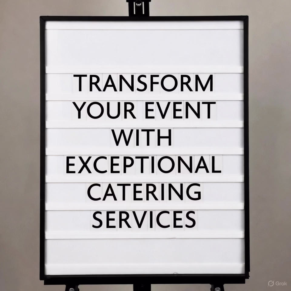 Transform Your Event with Exceptional Catering Services