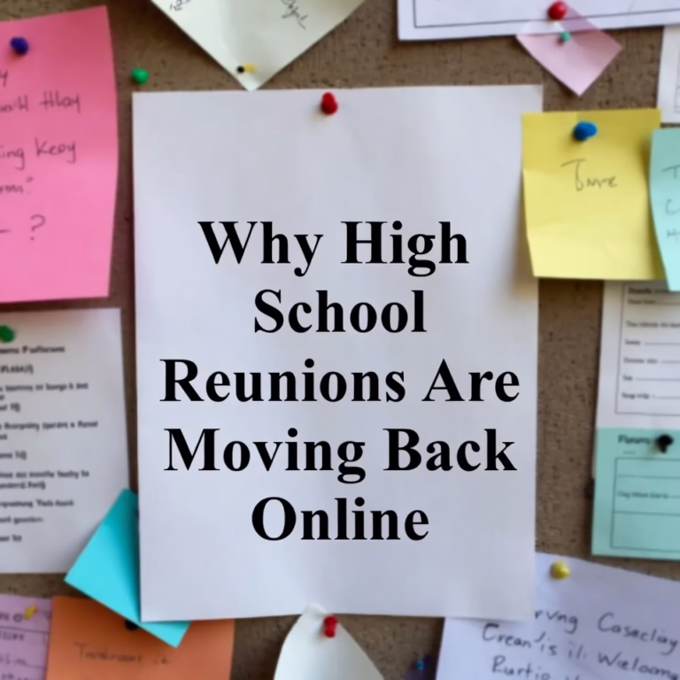 Why High School Reunions Are Moving Back Online