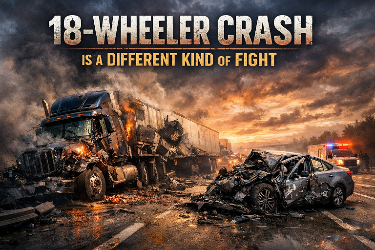 18-Wheeler Crash is a Different Kind of Fight