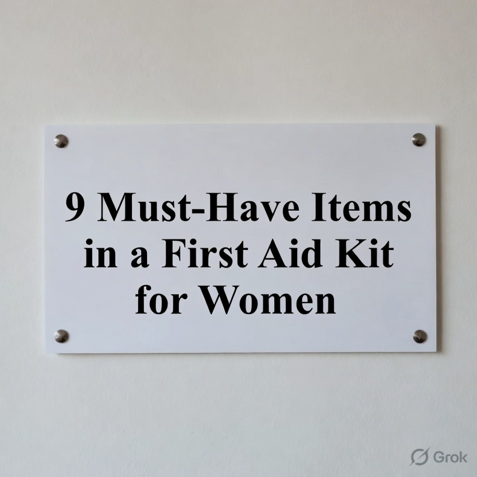 9 Must-Have Items in a First Aid Kit for Women