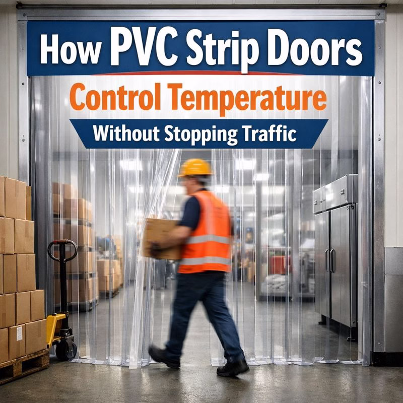 How PVC Strip Doors Control Temperature Without Stopping Traffic