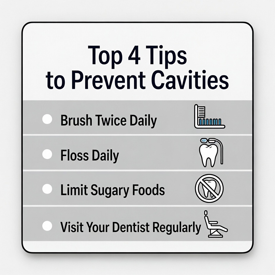 Top 4 Tips to Prevent Cavities