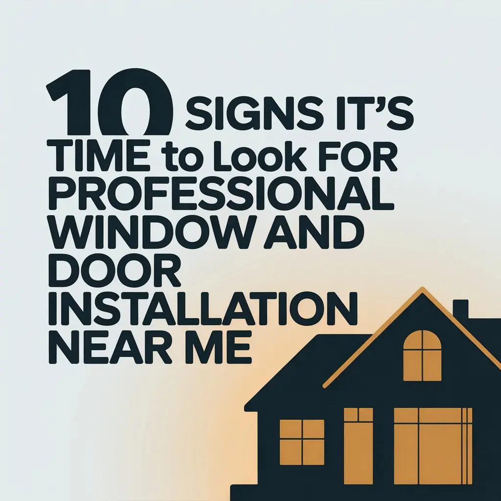 10 Signs It’s Time to Look for Professional Window and Door Installation Near Me