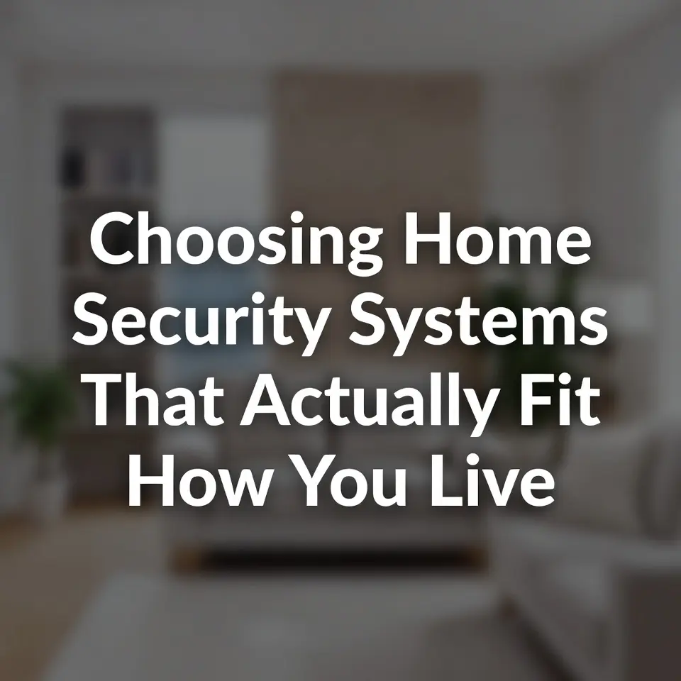 Choosing Home Security Systems That Actually Fit How You Live